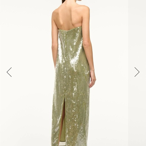 Staud CASEY DRESS GARDEN MOSS - Picture 3 of 6